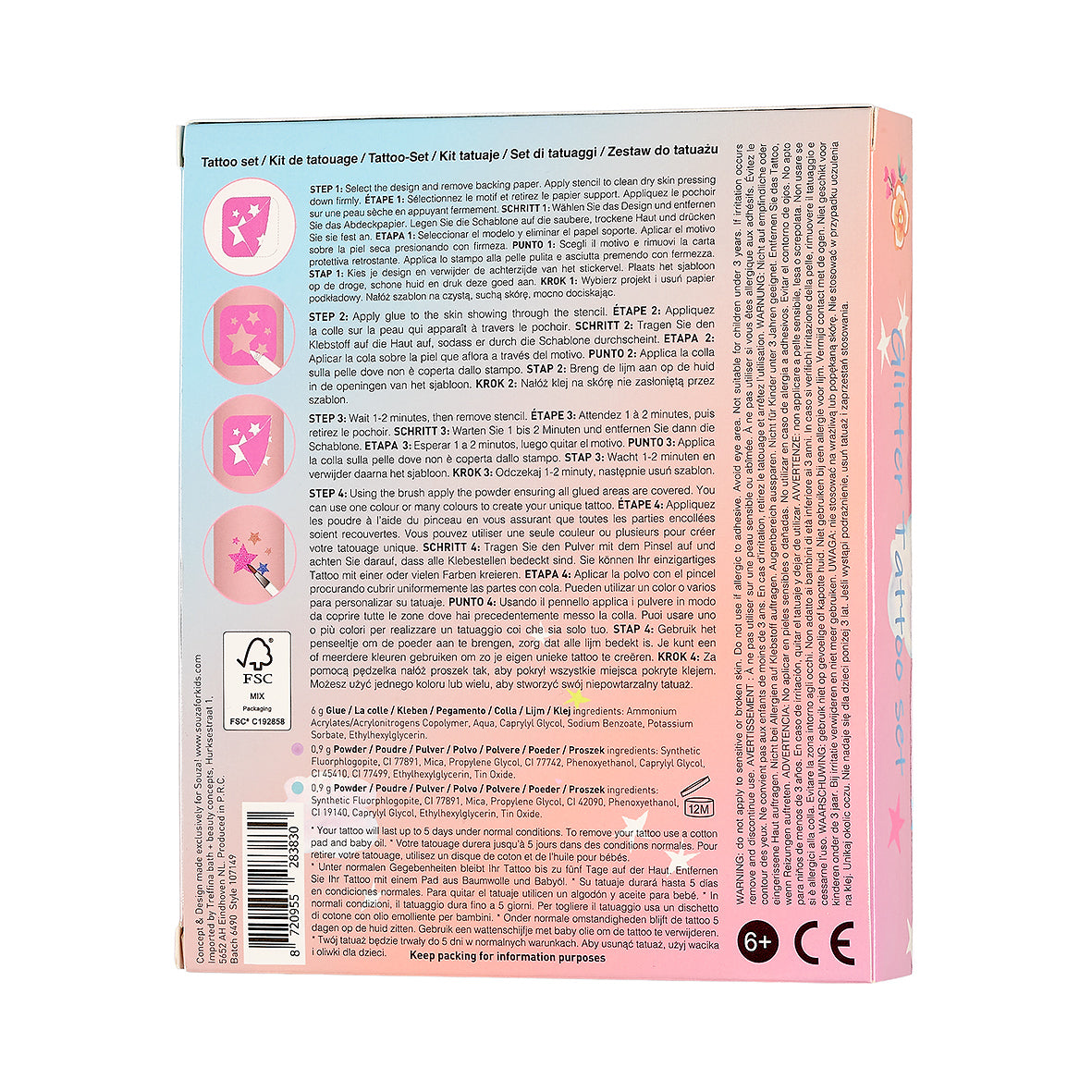 Souza - Tattoo Set Glitter Einhorn Bild 3