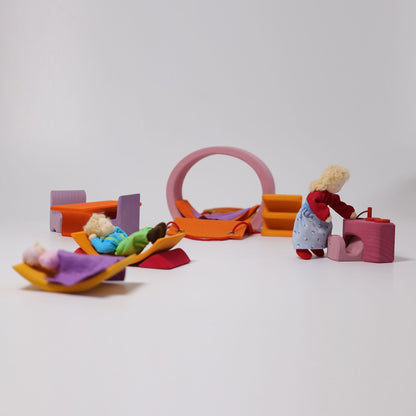 GRIMM´S Rosa-Orangenes Bauhaus Bild 10