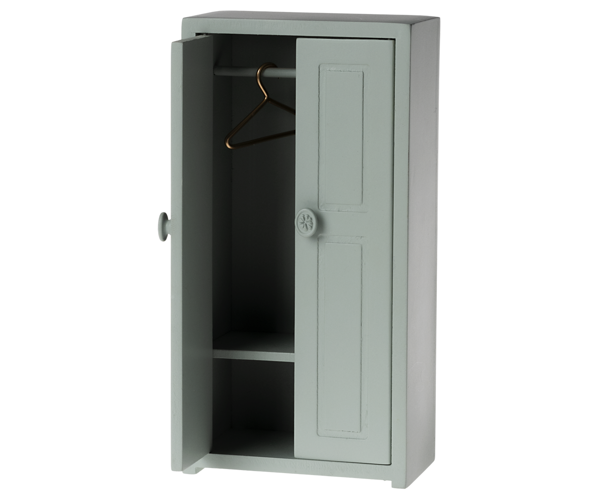 Maileg - Kleiderschrank Maus -Hell blau Bild 5