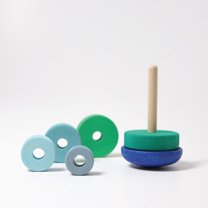 GRIMM´S Blaues Stehauf Scheibentürmchen Bild 3