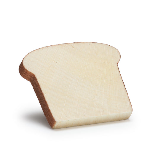 Erzi Holz-Toastbrotscheibe mit heller Oberfläche und brauner Kruste, Packshot
