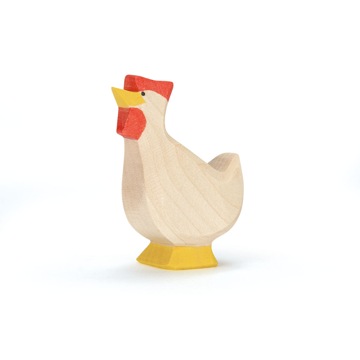 Ostheimer - Huhn weiß hoch - 13113 Huhn weiss stehend Kopf hoch