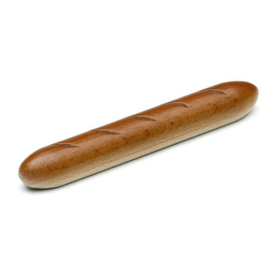 Erzi Holz-Baguette, goldbraun mit Einschnitten auf der Oberseite, Packshot