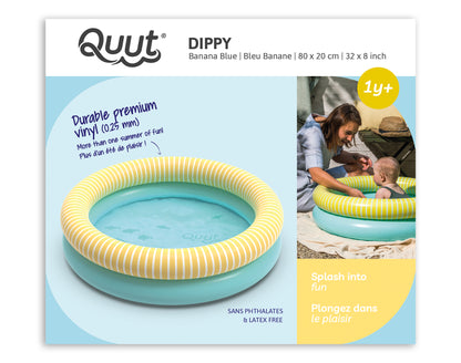 Aufblasbares Wasserspielzeug Quut Dippy mit tropischen Unterwasser-Motiven in Pastellfarben
