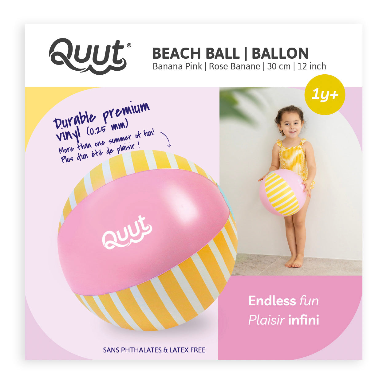 Quut - Beach Ball - Banana Pink - 173540 Banana Pink 3