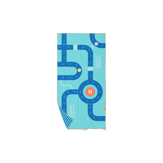 Quut - PlayTowel M - On the road - 174028 PlayTowel M 140 x 70 Road 0