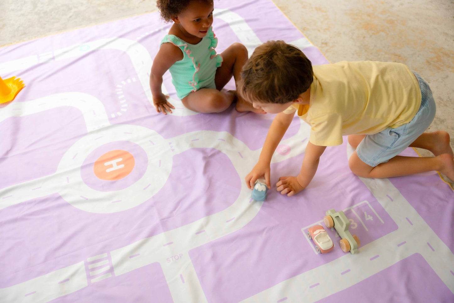 Quut - Playtowel XL Road lavender - 174721 Play Towel XL 180 x 180 Road Lavender 5