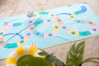 Quut - PlayTowel L (180 x 100cm) - Snake - 174844 Play Towel L 180 x 100 Snakes & Ladder 6