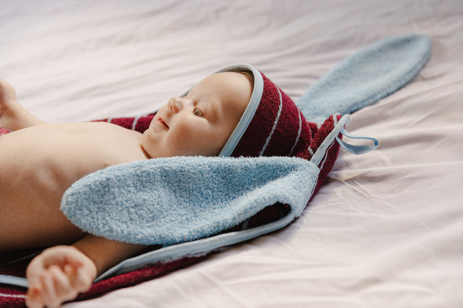 Quut - Hooded Towel BUNNY - 175391 Cotton hooded towel Bunny Burgundy 6