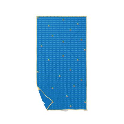 Quut - Playtowel L Lighthouse blue - 175513 PlayTowel L (180 x 100cm) lighthouse Blue- BACK
