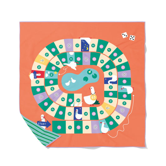 Quut - Playtowel XL Game of the goose - 175551 Playtowel XL goose game 1