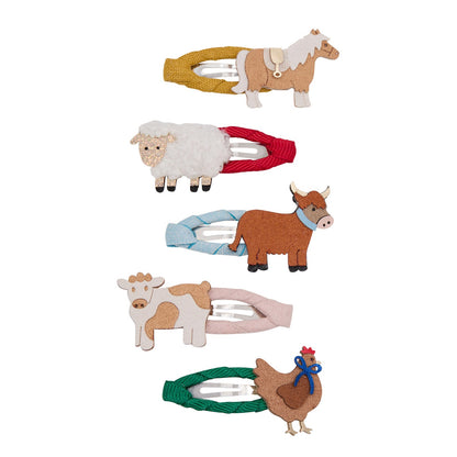 Mimi & Lula - Haarspangen Mini Fun Farm - 192072-38 FUN FARM MINI HAIR CLIPS