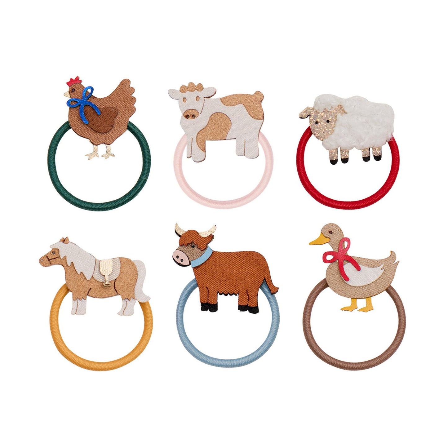 Mimi & Lula - Haargummis Mini Fun Farm - 192073-38 FUN FARM MINI HAIR TIES