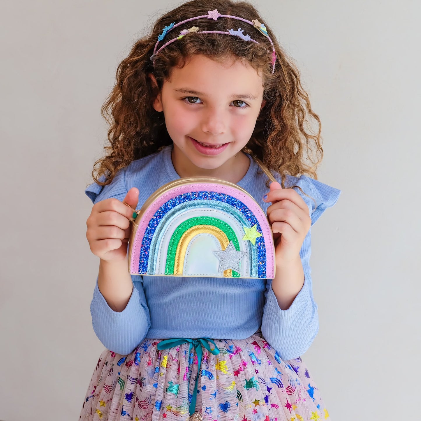Mimi & Lula - Tasche Unicornland Regenbogen - 193003-23 UNICORNLAND RAINBOW BAG & 192029-38 UNICORNLAND DOUBLE HEADBAND & 195002-23 RAINBOW UNICORN TUTU 2