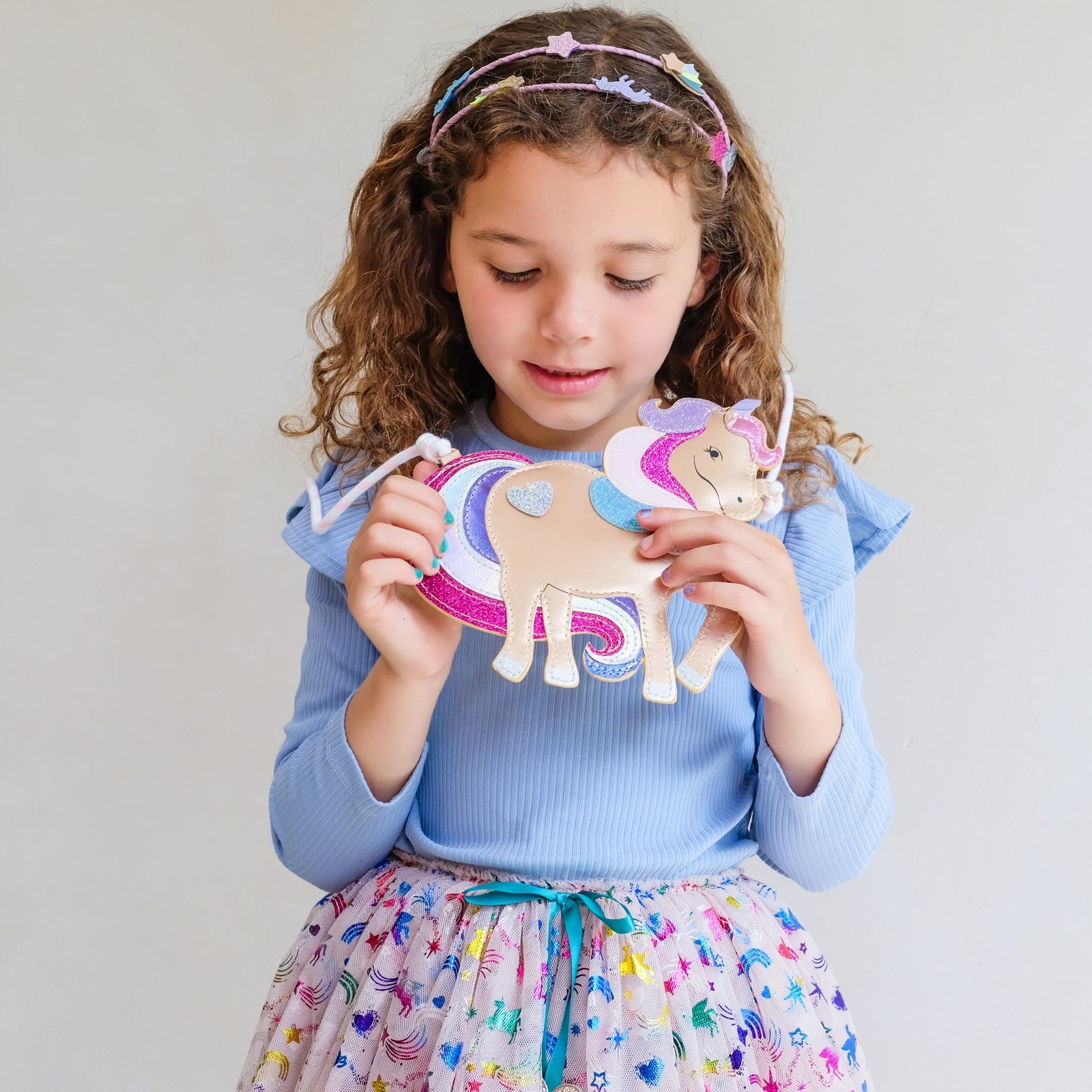 Mimi & Lula - Tasche Magisches Einhorn - 193005-23 MAGICAL UNICORN BAG & 192029-38 UNICORNLAND DOUBLE HEADBAND & 195002-23 RAINBOW UNICORN TUTU 1