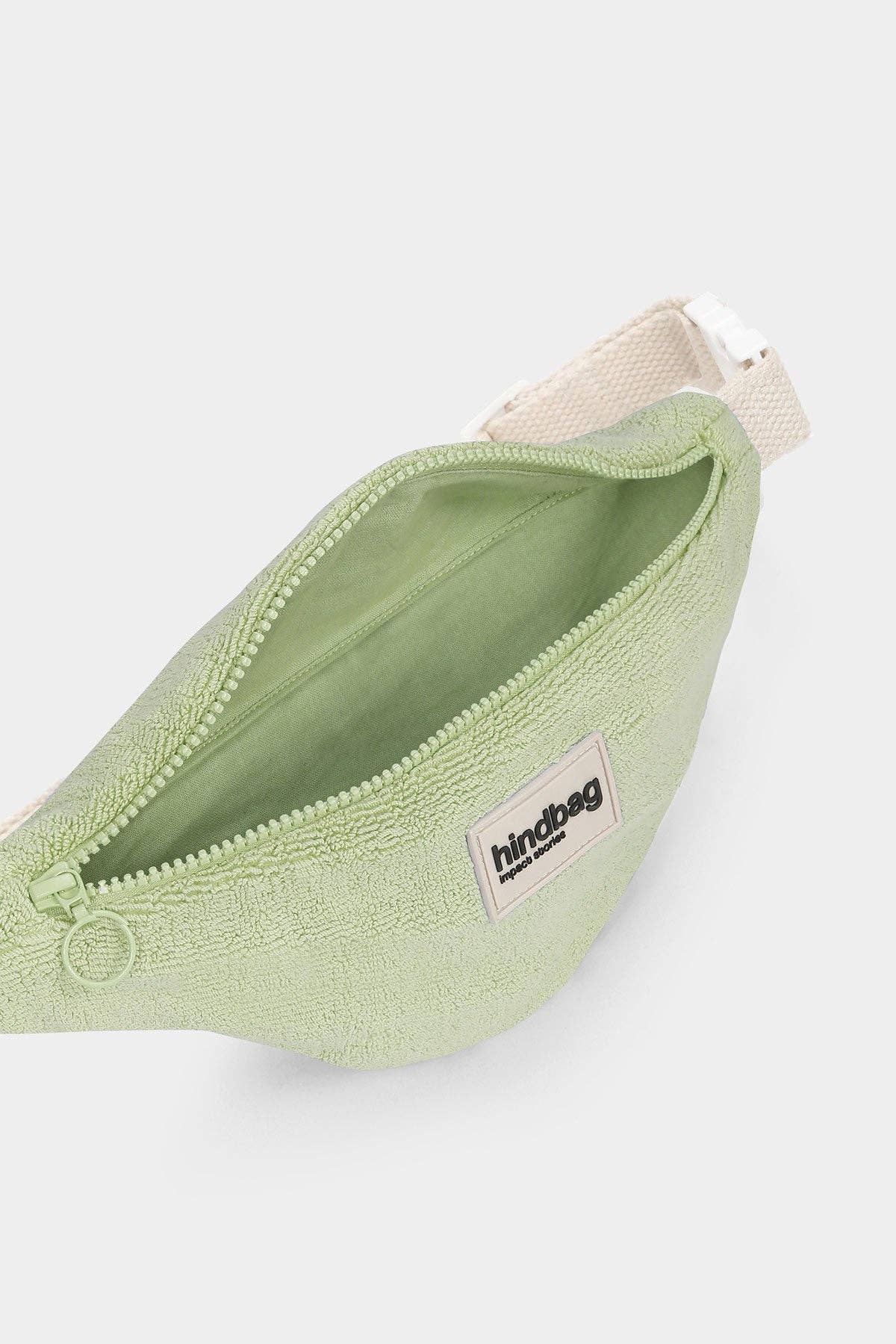 Hindbag - Kinder-Gürteltasche Augustin Frottee Mandelgrün