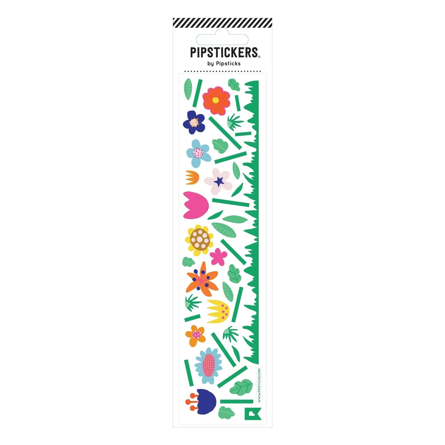 Sticker-Set Build A Blossom von Pipsticks mit bunten Blütenblättern, Stielen und Blättern