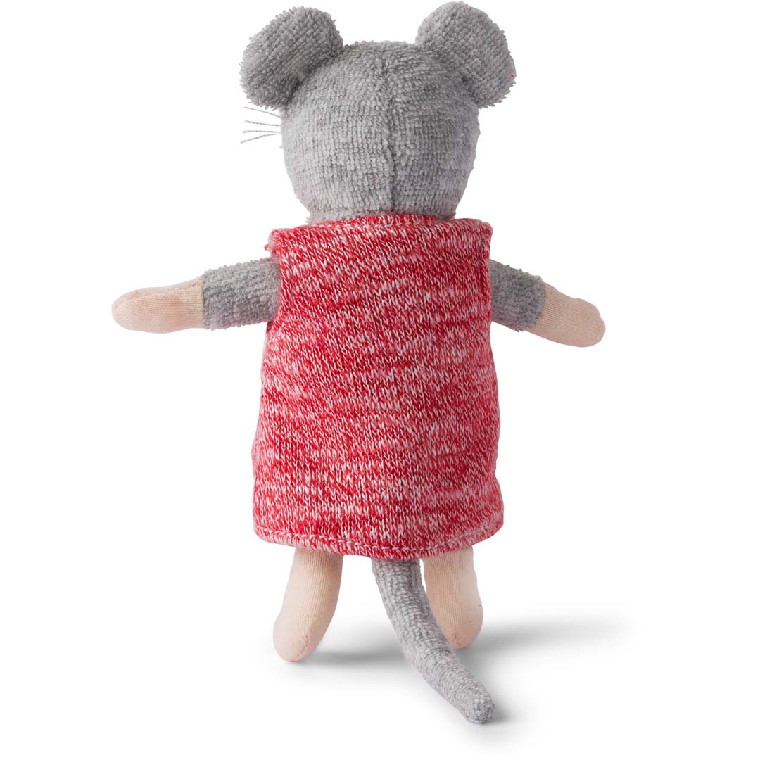 Plüsch-Maus Julia von Sam & Julia, 12 cm groß, aus weicher Baumwolle und Polyester