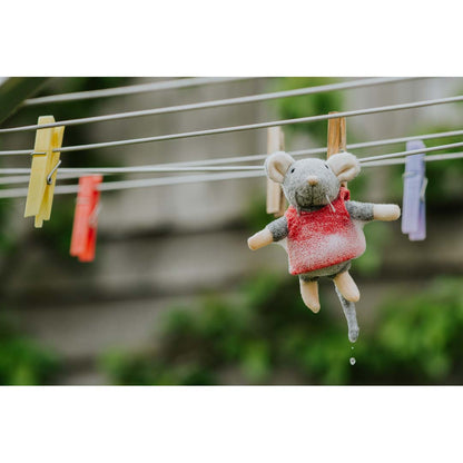 Plüsch-Maus Julia von Sam & Julia, 12 cm groß, aus weicher Baumwolle und Polyester