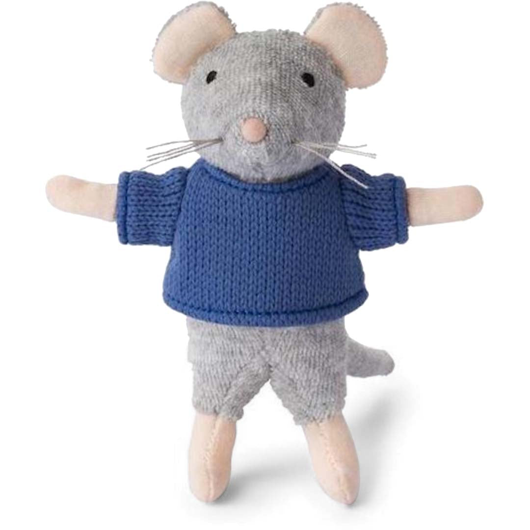 Kleine Plüsch-Maus Sam von Sam & Julia mit weichem Baumwoll-Polyester-Mix