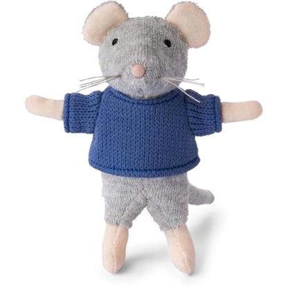 Kleine Plüsch-Maus Sam von Sam & Julia mit weichem Baumwoll-Polyester-Mix