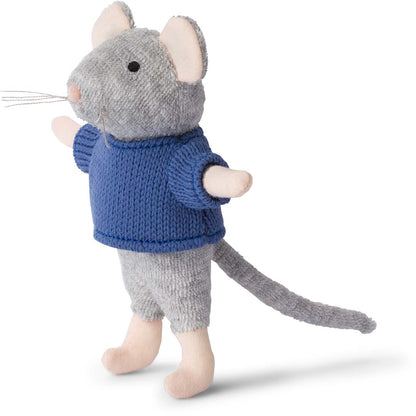 Kleine Plüsch-Maus Sam von Sam & Julia mit weichem Baumwoll-Polyester-Mix