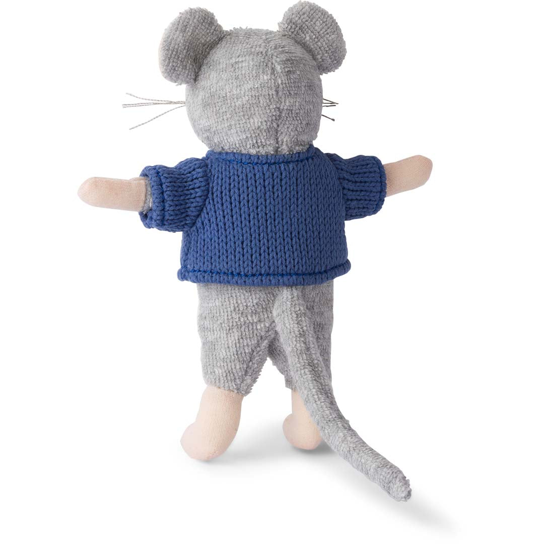 Kleine Plüsch-Maus Sam von Sam & Julia mit weichem Baumwoll-Polyester-Mix