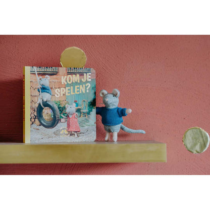 Kleine Plüsch-Maus Sam von Sam & Julia mit weichem Baumwoll-Polyester-Mix
