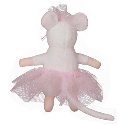Plüsch-Maus Ella von Sam & Julia in Ballettoutfit, 12 cm groß, aus Baumwolle und Polyester