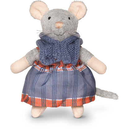 Kleine Plüsch-Maus Sams Mutter von Sam & Julia, grau-braun, 12 cm groß