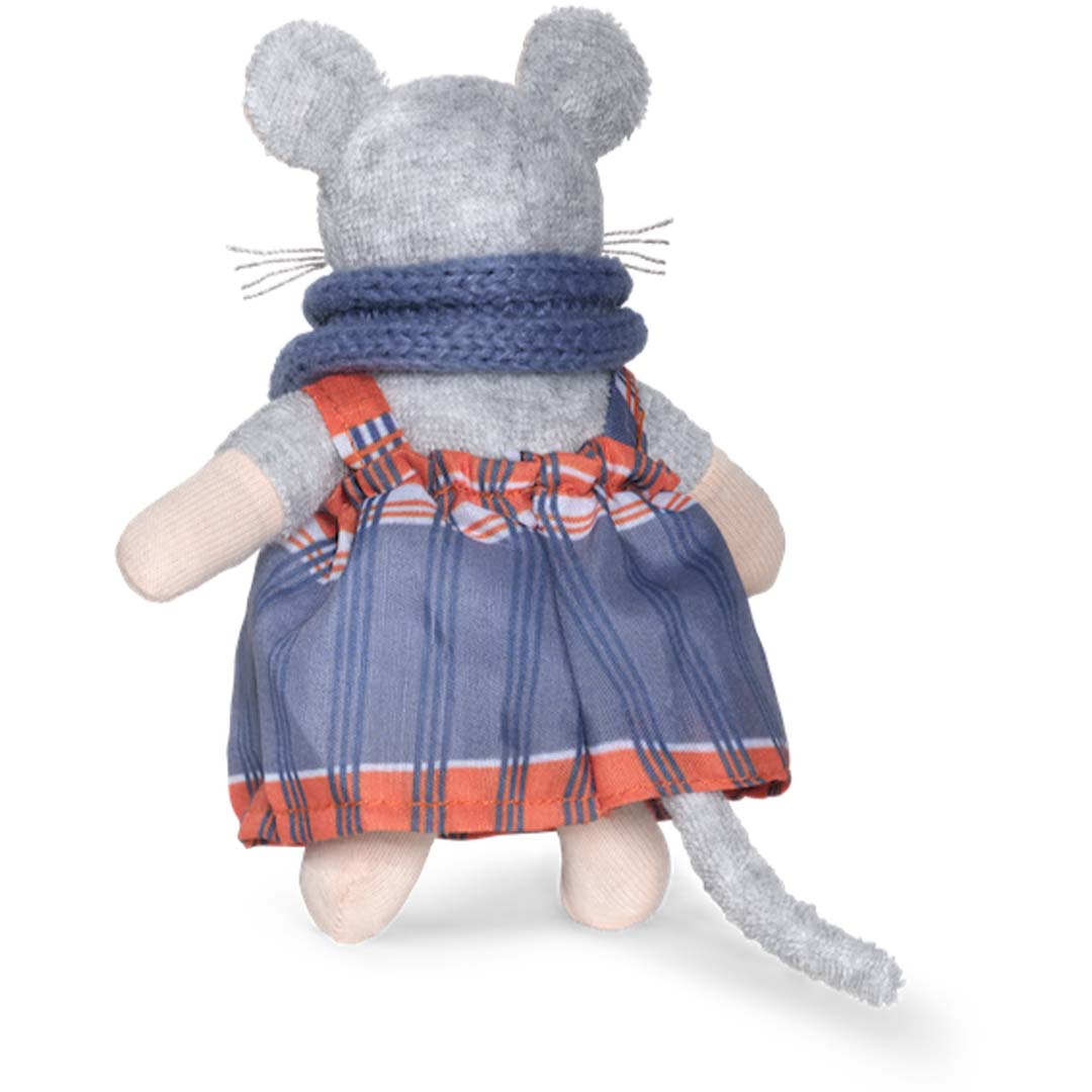 Kleine Plüsch-Maus Sams Mutter von Sam & Julia, grau-braun, 12 cm groß
