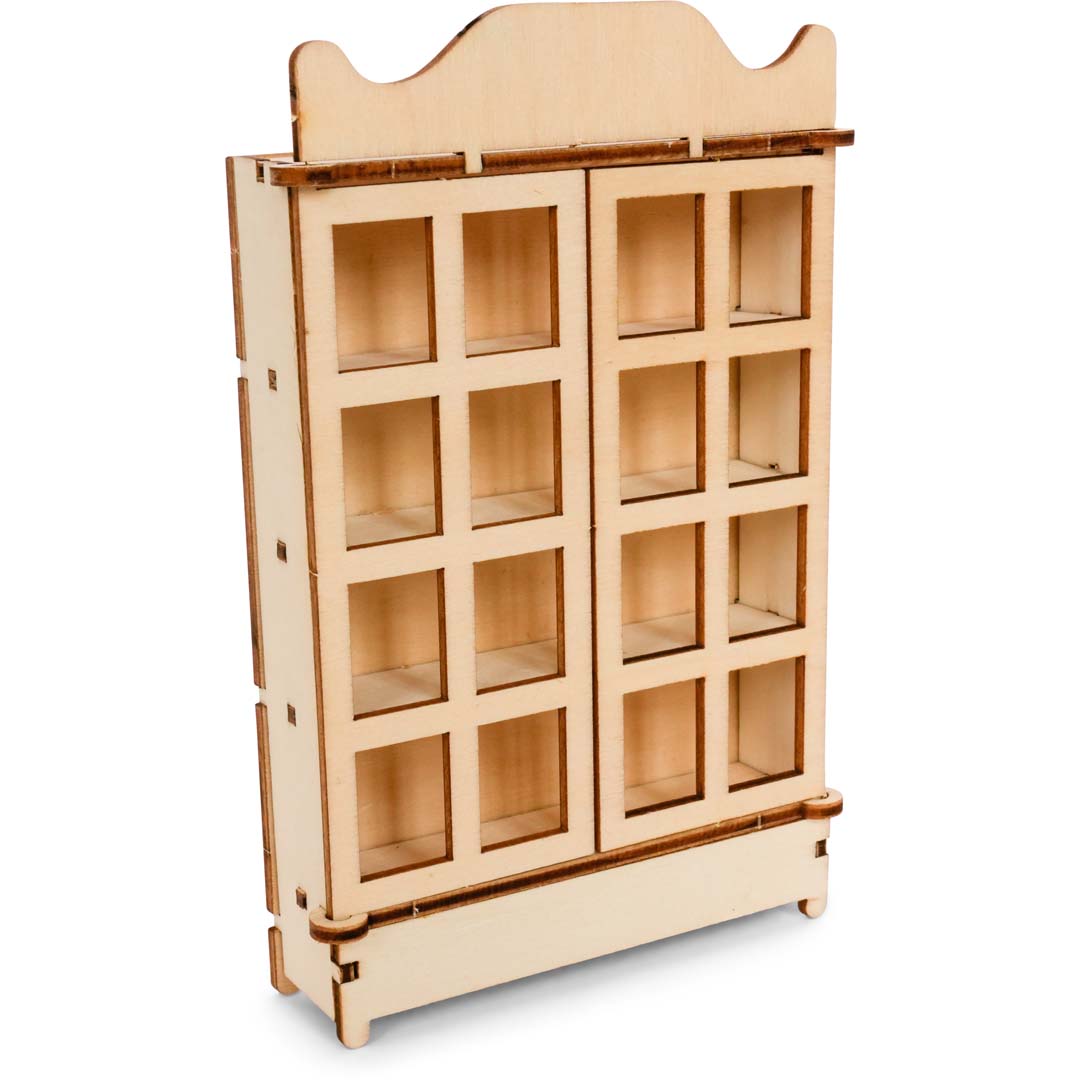 Holz-Baukastenset Mäusehaus-Wohnzimmer von Sam & Julia mit Möbelteilen zum Zusammensetzen