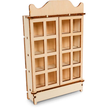 Holz-Baukastenset Mäusehaus-Wohnzimmer von Sam & Julia mit Möbelteilen zum Zusammensetzen