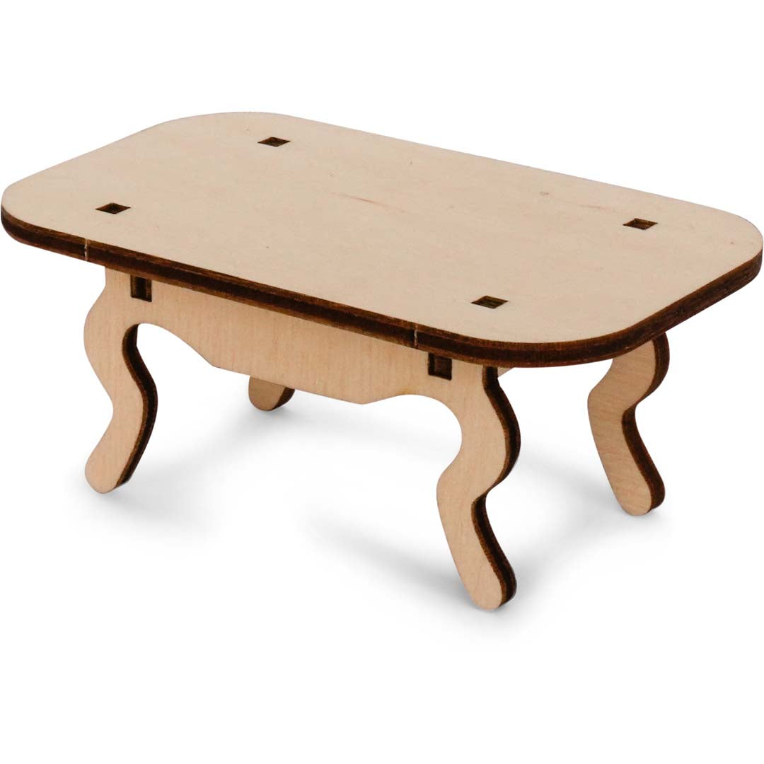 Holz-Baukastenset Mäusehaus-Wohnzimmer von Sam & Julia mit Möbelteilen zum Zusammensetzen