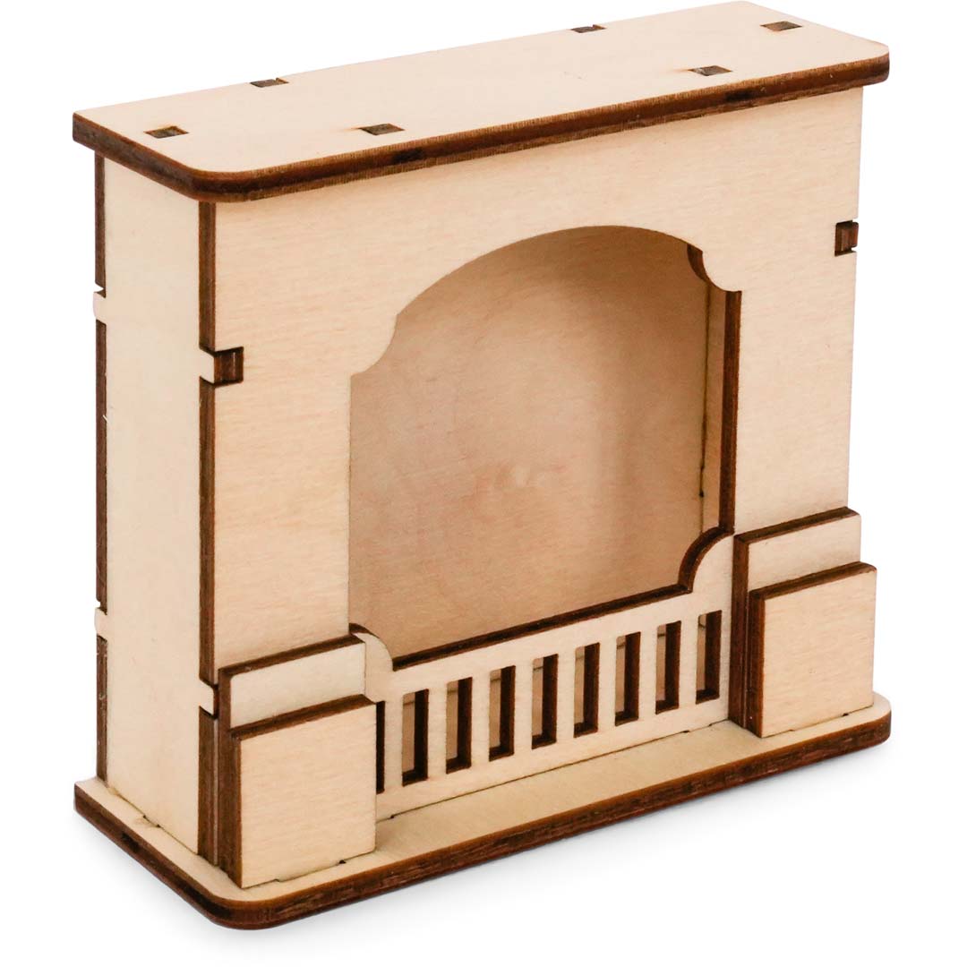 Holz-Baukastenset Mäusehaus-Wohnzimmer von Sam & Julia mit Möbelteilen zum Zusammensetzen