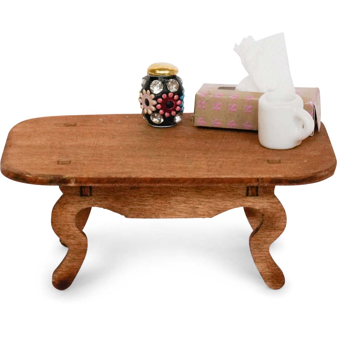 Holz-Baukastenset Mäusehaus-Wohnzimmer von Sam & Julia mit Möbelteilen zum Zusammensetzen