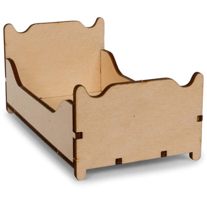 Holz-Baukastenset Sam & Julia Mäusehaus mit vorgeschnittenen Möbelteilen für Miniaturzimmer