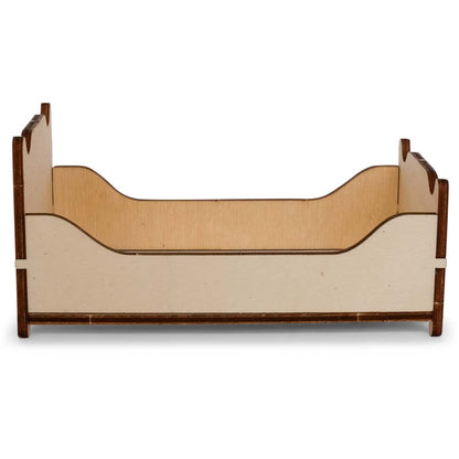 Holz-Baukastenset Sam & Julia Mäusehaus mit vorgeschnittenen Möbelteilen für Miniaturzimmer