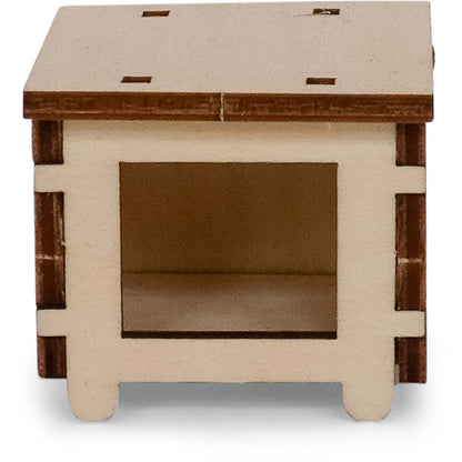 Holz-Baukastenset Sam & Julia Mäusehaus mit vorgeschnittenen Möbelteilen für Miniaturzimmer