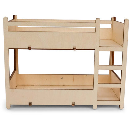 Holz-Baukastenset Sam & Julia Mäusehaus mit vorgeschnittenen Möbelteilen für Miniaturzimmer