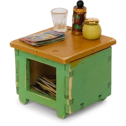 Holz-Baukastenset Sam & Julia Mäusehaus mit vorgeschnittenen Möbelteilen für Miniaturzimmer