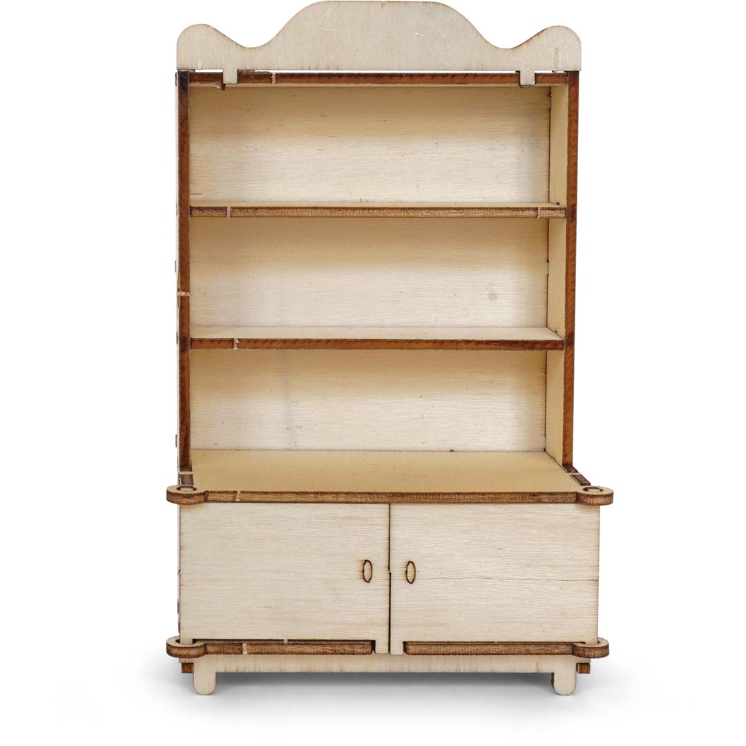 Holz-Baukastenset Sam & Julia Mäusehaus-Küche mit Herd, Spüle, Tisch und Schränken im Maßstab 1:12