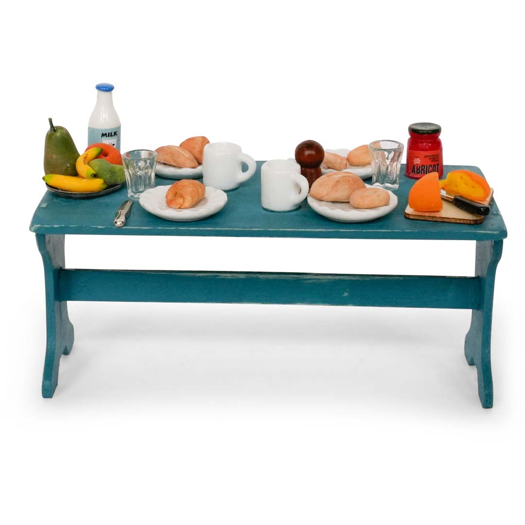 Holz-Baukastenset Sam & Julia Mäusehaus-Küche mit Herd, Spüle, Tisch und Schränken im Maßstab 1:12