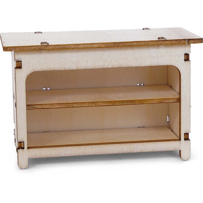 Holz-Baukastenset Mäusehaus-Zimmer von Sam & Julia mit vorgeschnittenen Teilen für Kaufmannsladen-Möbel