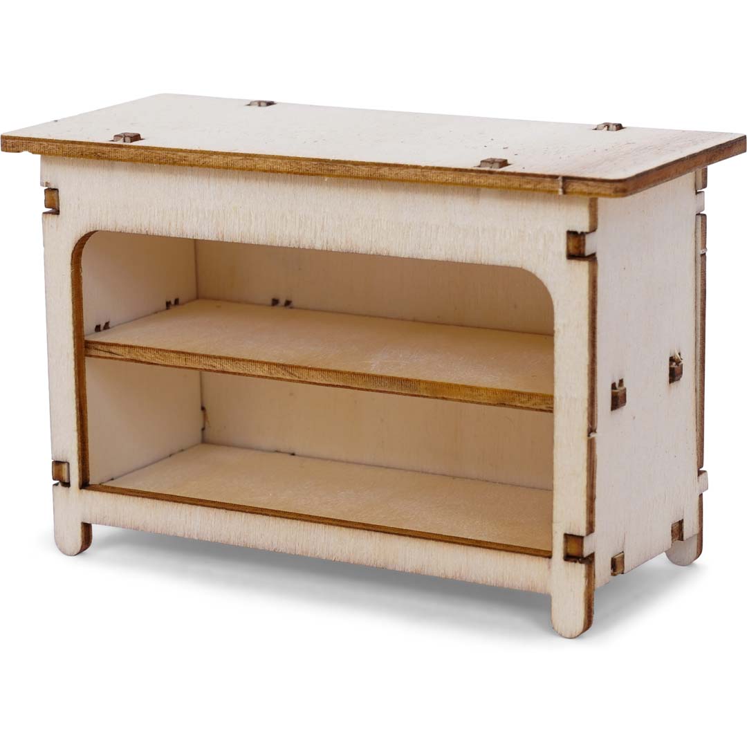 Holz-Baukastenset Mäusehaus-Zimmer von Sam & Julia mit vorgeschnittenen Teilen für Kaufmannsladen-Möbel