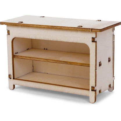 Holz-Baukastenset Mäusehaus-Zimmer von Sam & Julia mit vorgeschnittenen Teilen für Kaufmannsladen-Möbel