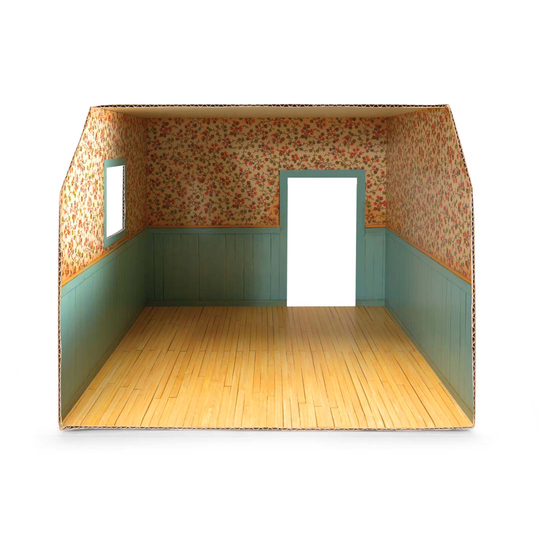 Karton-Schlafzimmer Mäusehaus-Zimmer Elternschlafzimmer von Sam & Julia