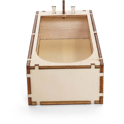 Holz-Baukastenset Sam & Julia Badezimmer mit Badewanne, Toilette und Waschbecken