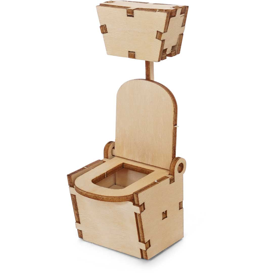 Holz-Baukastenset Sam & Julia Badezimmer mit Badewanne, Toilette und Waschbecken