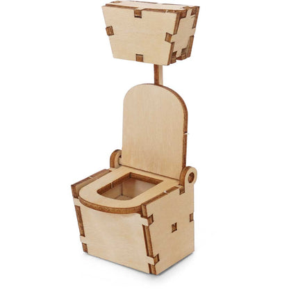 Holz-Baukastenset Sam & Julia Badezimmer mit Badewanne, Toilette und Waschbecken